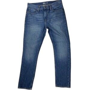 Old Navy Slim Mens Jeans Size 33x32 Built In Tough Medium Wash Straight Leg